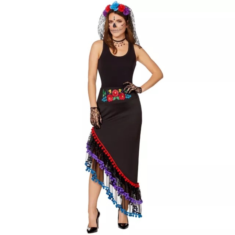 Black and Purple Women's Skirt